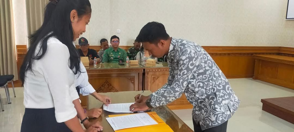 Pelantikan KPPS Kelurahan Kerobokan Kaja oleh PPS